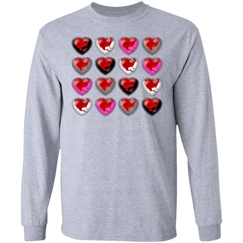 Stages Of A Heart Long Sleeve Ultra Cotton T Shirt Our Virtual Holiday