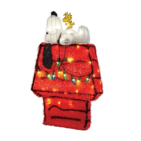 Maybe you would like to learn more about one of these? 26" Snoopy on Doghouse 3D Christmas Light Up Tinsel Soft ...