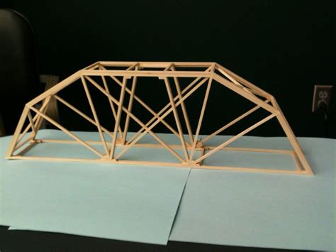 Finished Bridge Wood Truss Truss Design Bridge Design