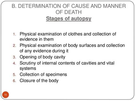 Procedure Of Autopsy