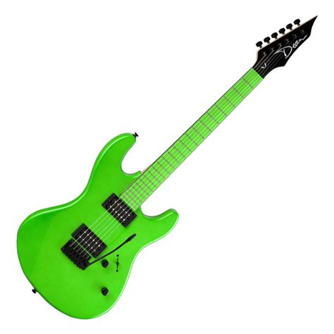 Dean Custom Zone Electric Guitar Neon Green At