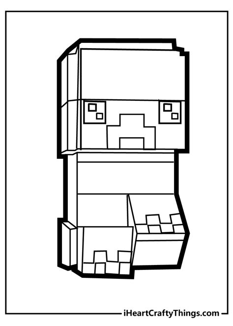 Minecraft Village Printable Coloring Pages