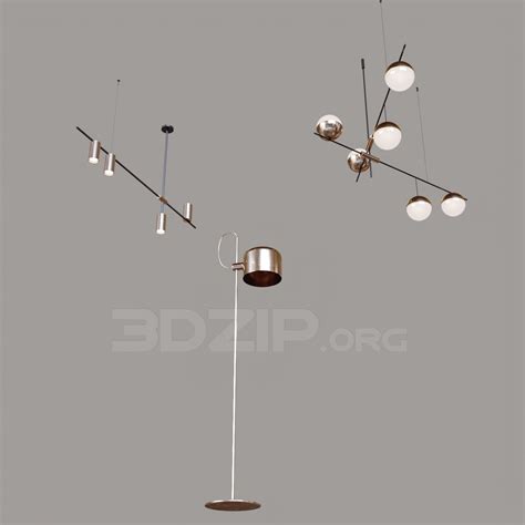 12172 Download Free Ceiling Light Model By Leo Nguyen