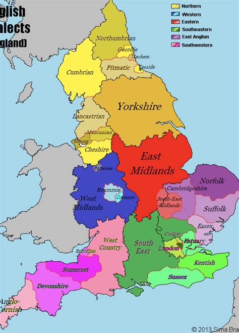 England Map Map Of England And Wales Showing The Distribution Of