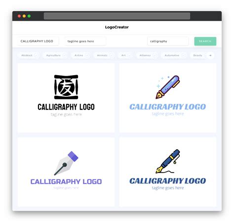 Calligraphy Logo Design Create Your Own Calligraphy Logos