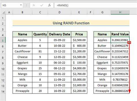 How To Perform Random Sort In Excel 6 Easy Methods
