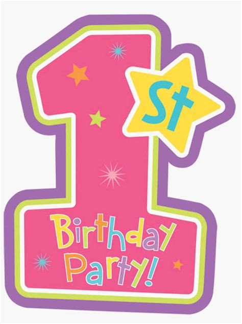 Number 1 One Birthday Clip Art Free Clipart Tideas Number 1 With