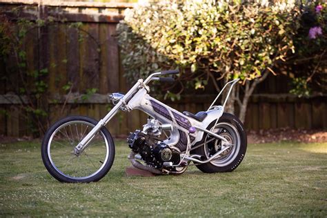Music artist who is currently creating something out of absolutely nothing. Check out this custom 1970 Honda Dax by Hogan Jeffs ...