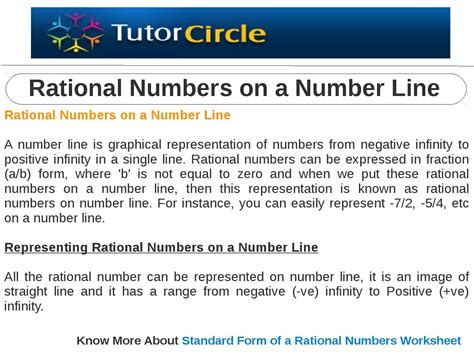 Rational Numbers On A Number Line By Tutorcircle Team Issuu