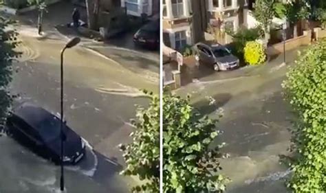 People in london have faced delays getting home after flash floods following heavy rainfall closed heavy rainfall also forced chalk farm and hampstead underground stations in the north of the. London flood video: WATCH road turn to a river as Finsbury ...