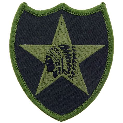 United States Army 2nd Infantry Division Subdued 325 Embroidered