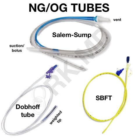 Common Types Of Adult Nasogastric Tubes Ngts Rkmd