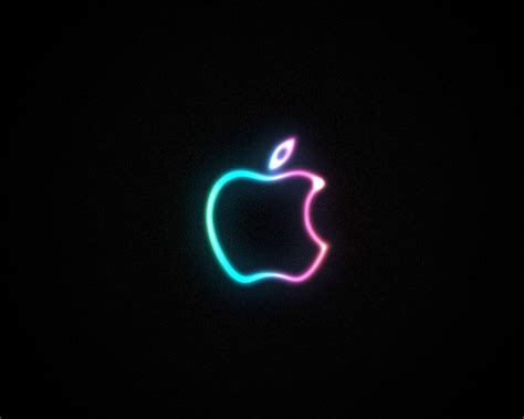 Neon Apple Logo Wallpapers Top Free Neon Apple Logo Backgrounds
