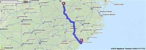Driving Direction To Myrtle Beach Sc