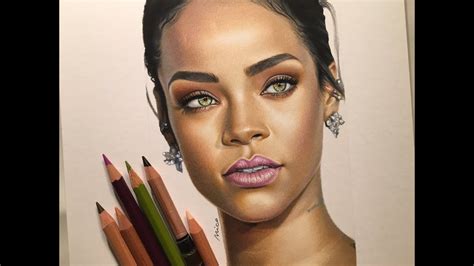 Pencil Drawing Of Rihanna