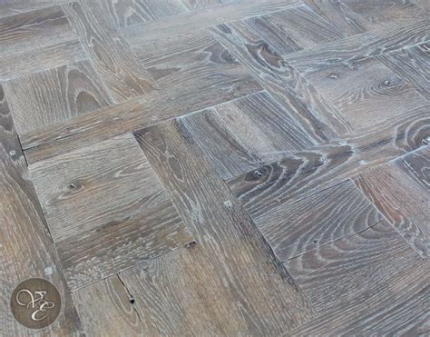 Reclaimed Oak French Parquet Chantilly Brushed Fumed Lyed 02 French