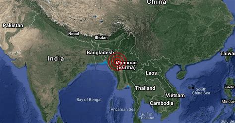 Gempa bumi 7 sr di lombok hari ini. Gempa Bumi Sederhana Landa Myanmar