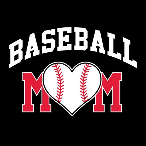 Baseball Mom Women Sports Ladies T Shirt Black Ugp