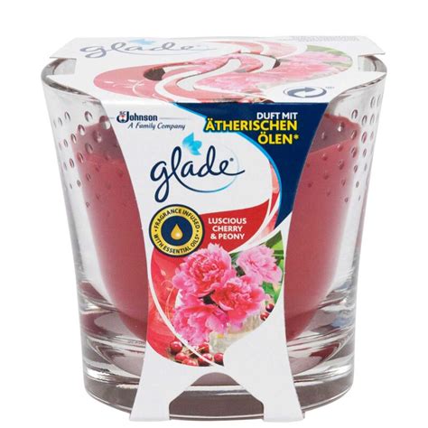 Glade Duftkerze Luscious Cherry Peony Glas Cm G