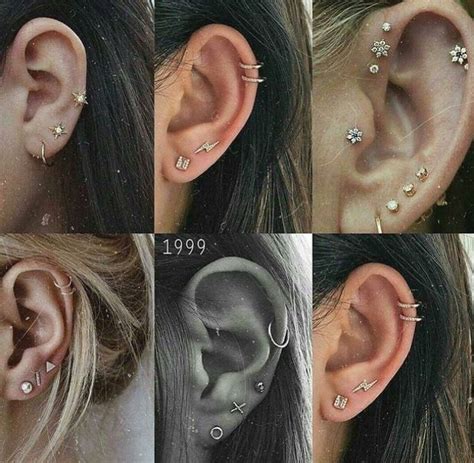 Piercings Piercings Piercings Corporais Orelha Com Brincos