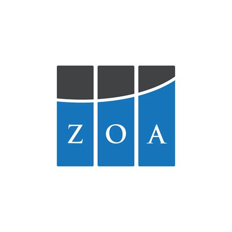 Zoa Letter Logo Design On White Background Zoa Creative Initials