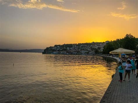 Sunset At Lake Ohrid Europe