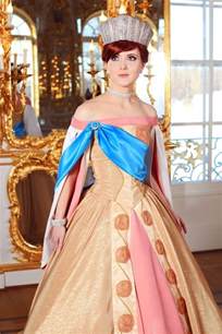 cosplaydiy traje para mujer para disfraz de princesa anastasia romanov anya xs amarillo ropa