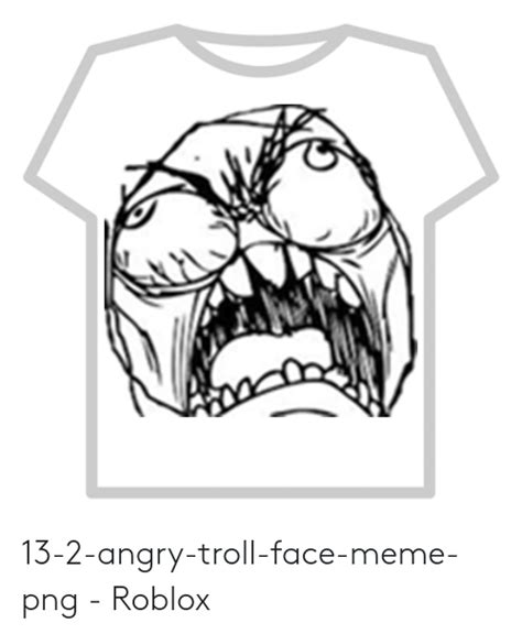13 2 Angry Troll Face Meme Png Roblox Meme On Meme