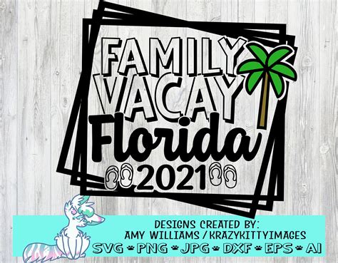 Family Vacation Svg Florida Family Vacation Svg Road Trip | Etsy