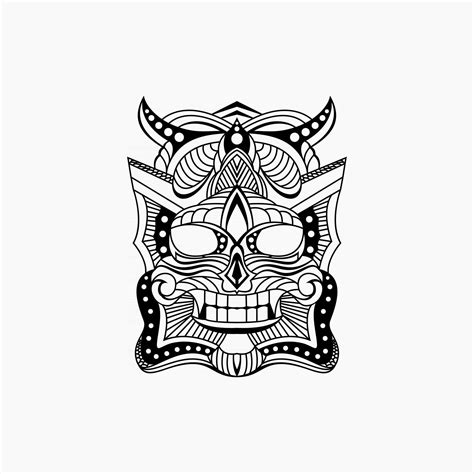 Demon Skull Vector 2724821 Vector Art At Vecteezy