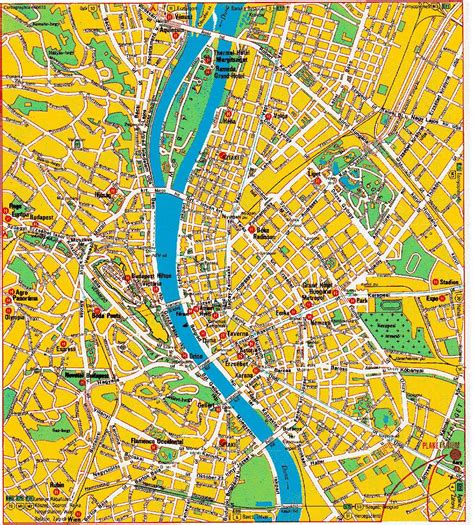 Mappa Turistica Budapest Cartina Idrografica Italia