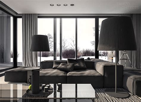 A Single-Family Home Interior in Cool Shades of Gray