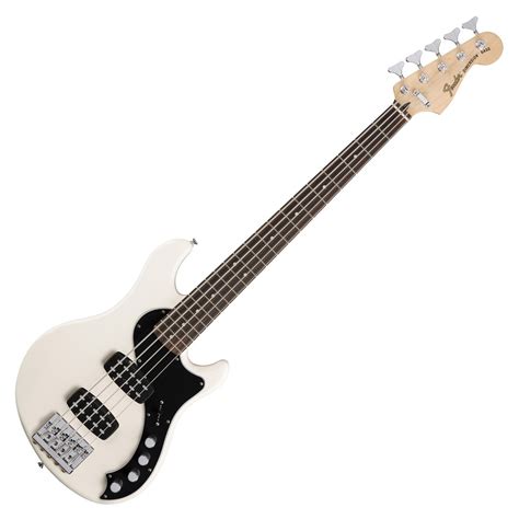 Fender Deluxe Dimension V Bass Guitar Olympic White At