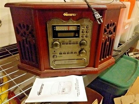 New Memorex Wooden Cassette Cd Record Player Am Fm Radio Stereo 9290