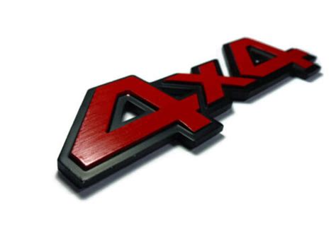 4x4 Logo Emblems Badge Decals Plate Sticker Dmax Hilux Vigo Ranger Bt50