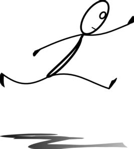 Stick Man Jumping Over Clip Art Library