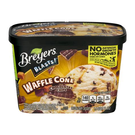 Save On Breyers Blasts Frozen Dairy Dessert Waffle Cone With