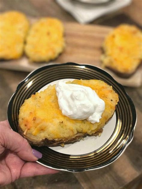 Strain potatoes from the water and allow to cool. Twice Baked Potatoes | FaveSouthernRecipes.com