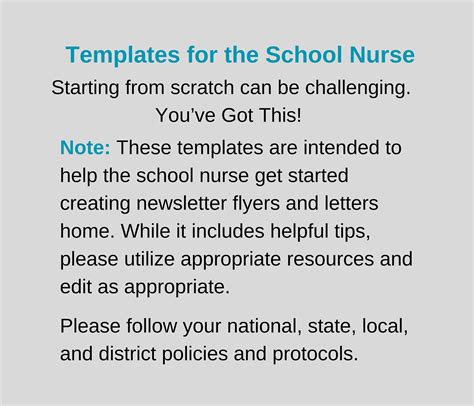 School Nurse Letter Home Template School Nurse Note Home School Nurse