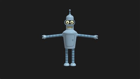 Bender Futurama Download Free 3d Model By Mateusschallen 8eda06b Sketchfab