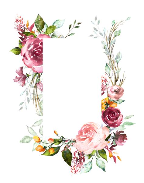 Maybe you would like to learn more about one of these? Floral boarder | Flower art, Flower frame, Watercolor flowers