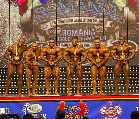 Top 6 Mens Bodybuilding Romania Muscle Fest Pro 2020 Rep One