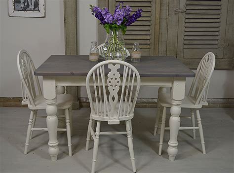 You can choose from a range of looks, from the small and intimate kitchen tables to a large chunky farmhouse table. Farmhouse style in abundance, with this country dining set ...