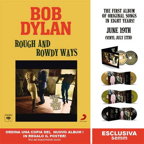 Bob Dylan Rough And Rowdy Ways Semm Music Store And More