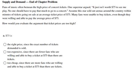 Solved Supply And Demand End Of Chapter Problem Fans Of Chegg Com