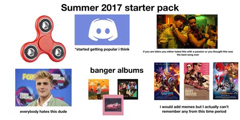 Summer 2017 Starter Pack Rstarterpacks