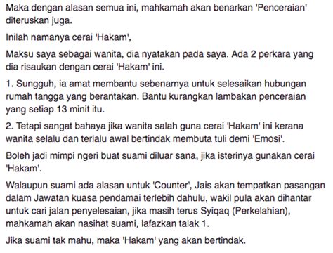 Berdasarkan pasal 116 huruf (h) khi namun yang dijadikan bahan pertimbangan penting oleh ketua majlis adalah alasan telah terjadinya. Bila Isteri Tak Lagi Redha Dengan Perilaku Suami, Maka ...