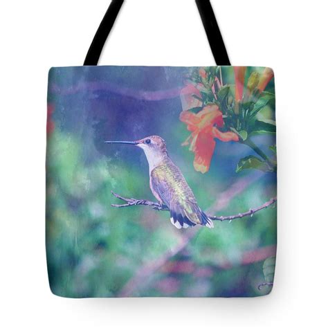 Hummingbird Textured Tote Bag By Aimee L Maher Alm Gallery Bags Tote