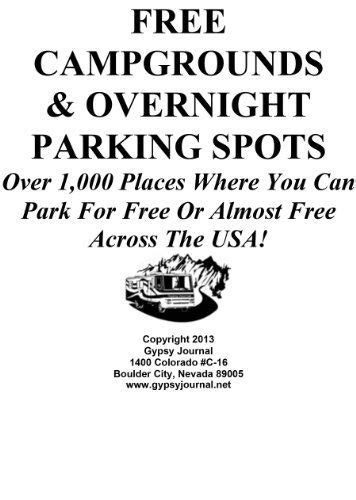 Guide To Free Campgrounds And Overnight Free Campgrounds Camping