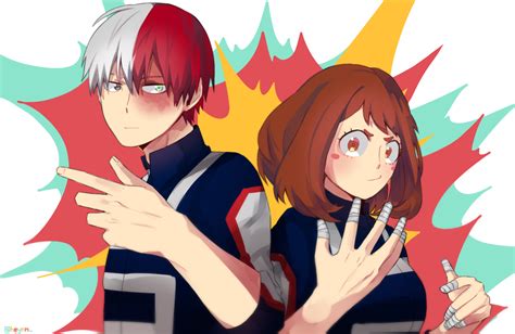 Todoroki Shouto And Uraraka Ochako Otaku Anime Anime Naruto Manga Anime